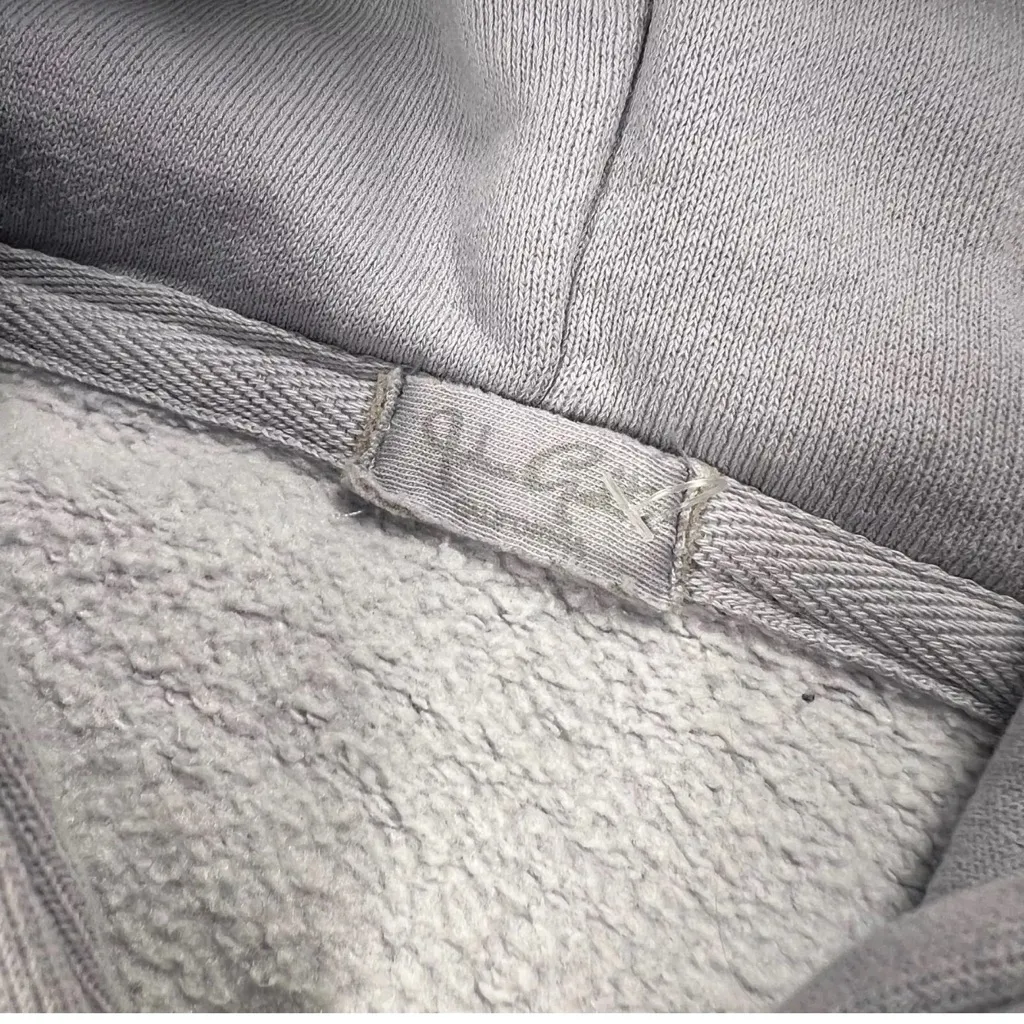 John Galt Brandy Melville Light Gray Christy Full Zip Hoodie one size oversized - Image 5