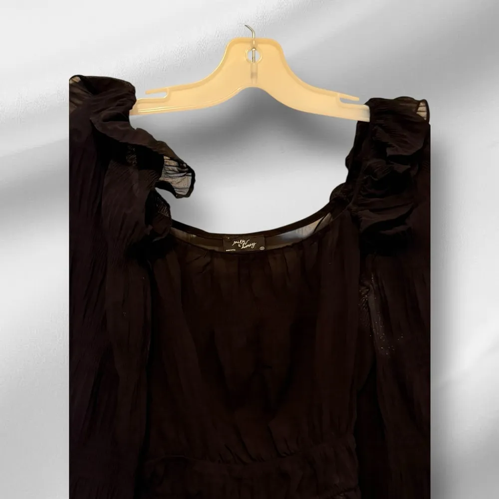 Milk & Honey Black Sheer Top - Image 2