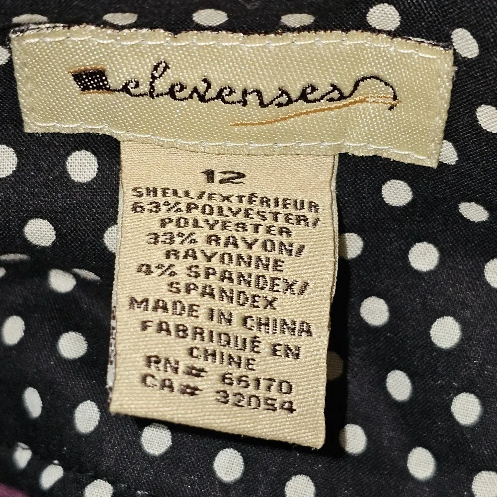 Elevenses Anthropologie Womens Black Tie Waist‎ Pants 12 - Image 6