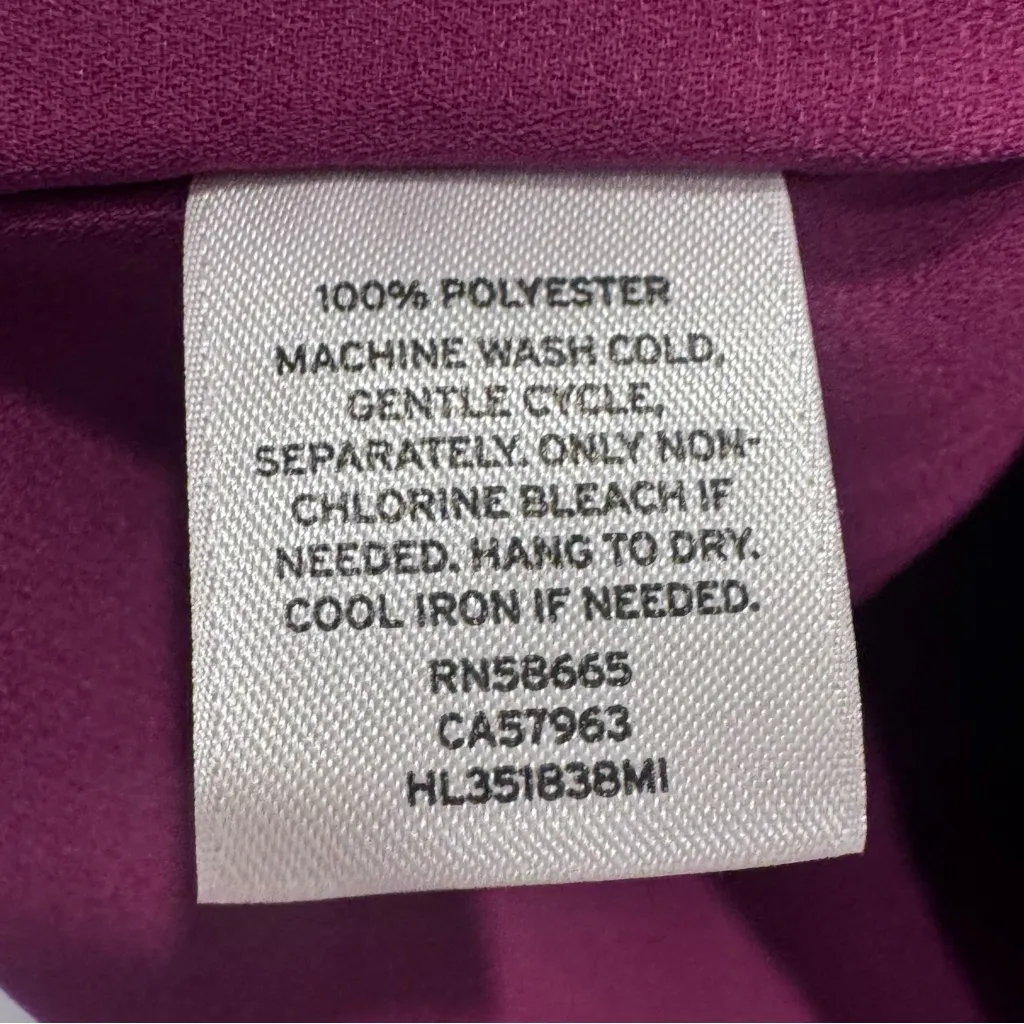 Elegant Burgundy‎ Cold Shoulder Dress Sz Small - Image 5