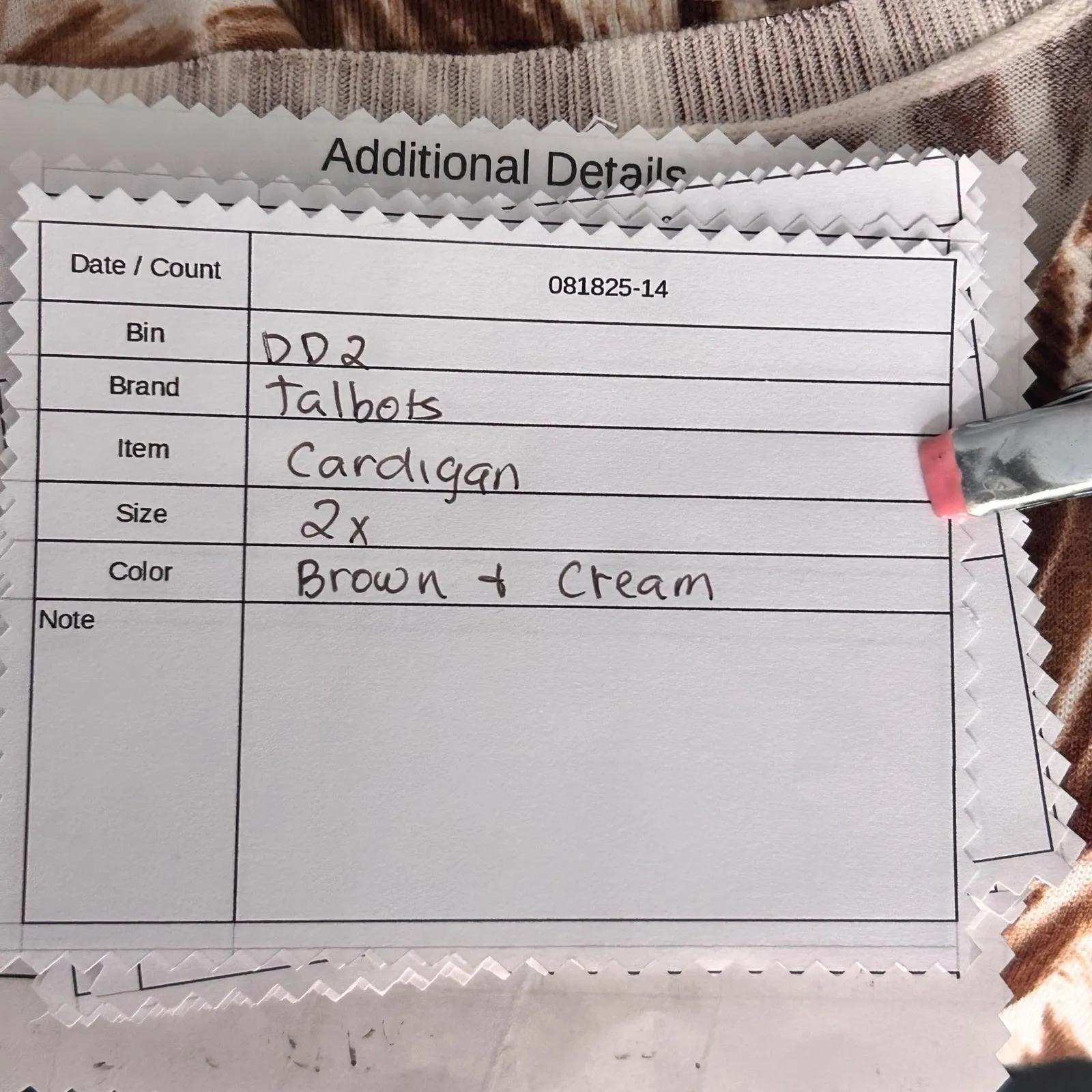 Talbots Cardigan‎ Sweater Brown 2X - Image 11