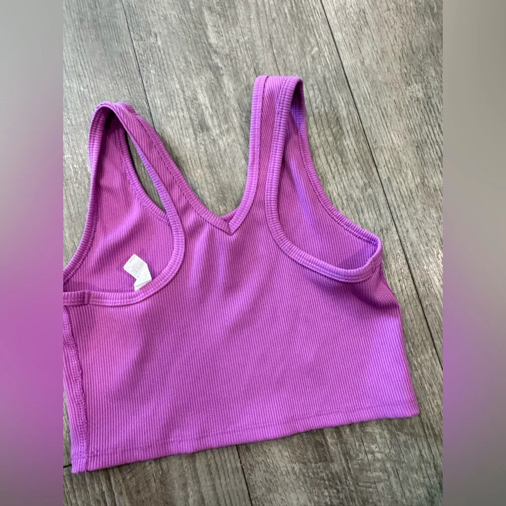 Zella Bright Pink Crop Top - Image 4