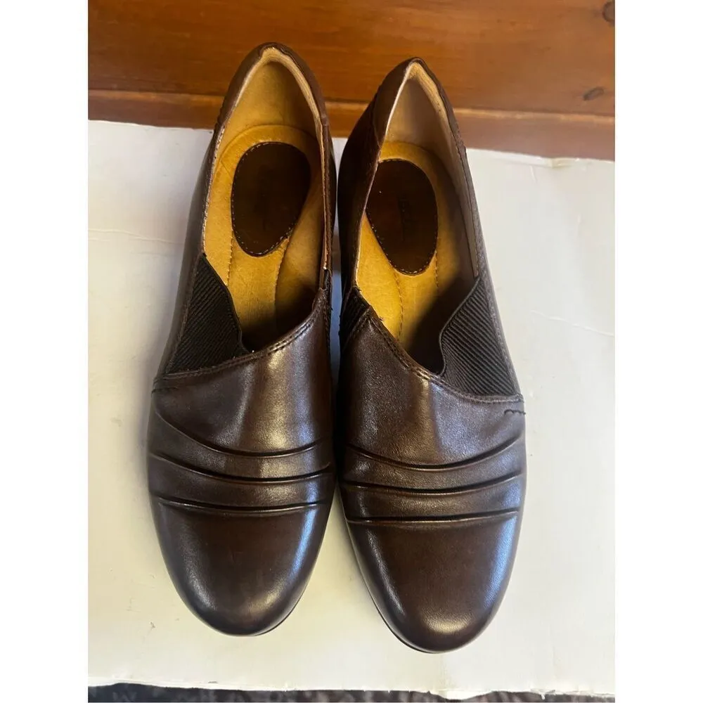 Earth Daytripper Slip On Clogs Booties Shoes Size 9 Brown Leather - Image 6