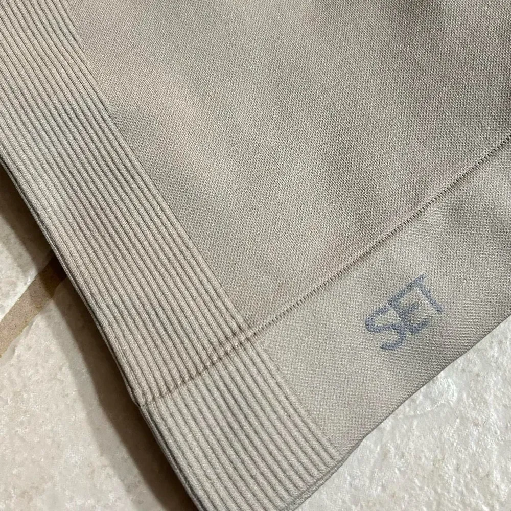 Tan SET Active x Quai Collab Scuptflex Seamless Shorts - Image 6