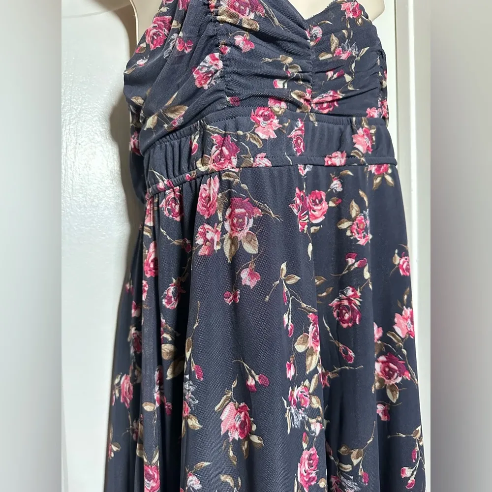 NWT Kirious Y2K Floral Lace Ribbon Spaghetti Strap Women’s Feminine Dress Sz LG - Image 4