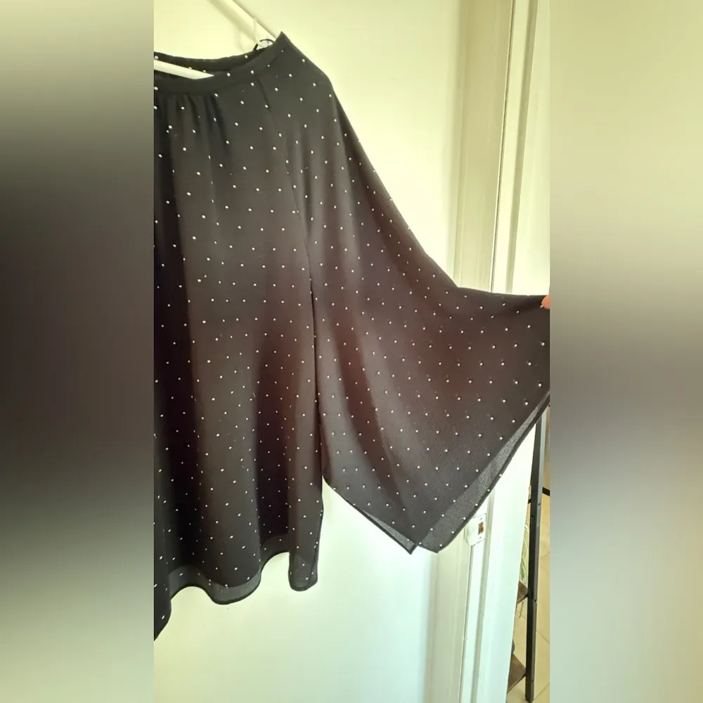 Black and white polka dot blouse - Image 3