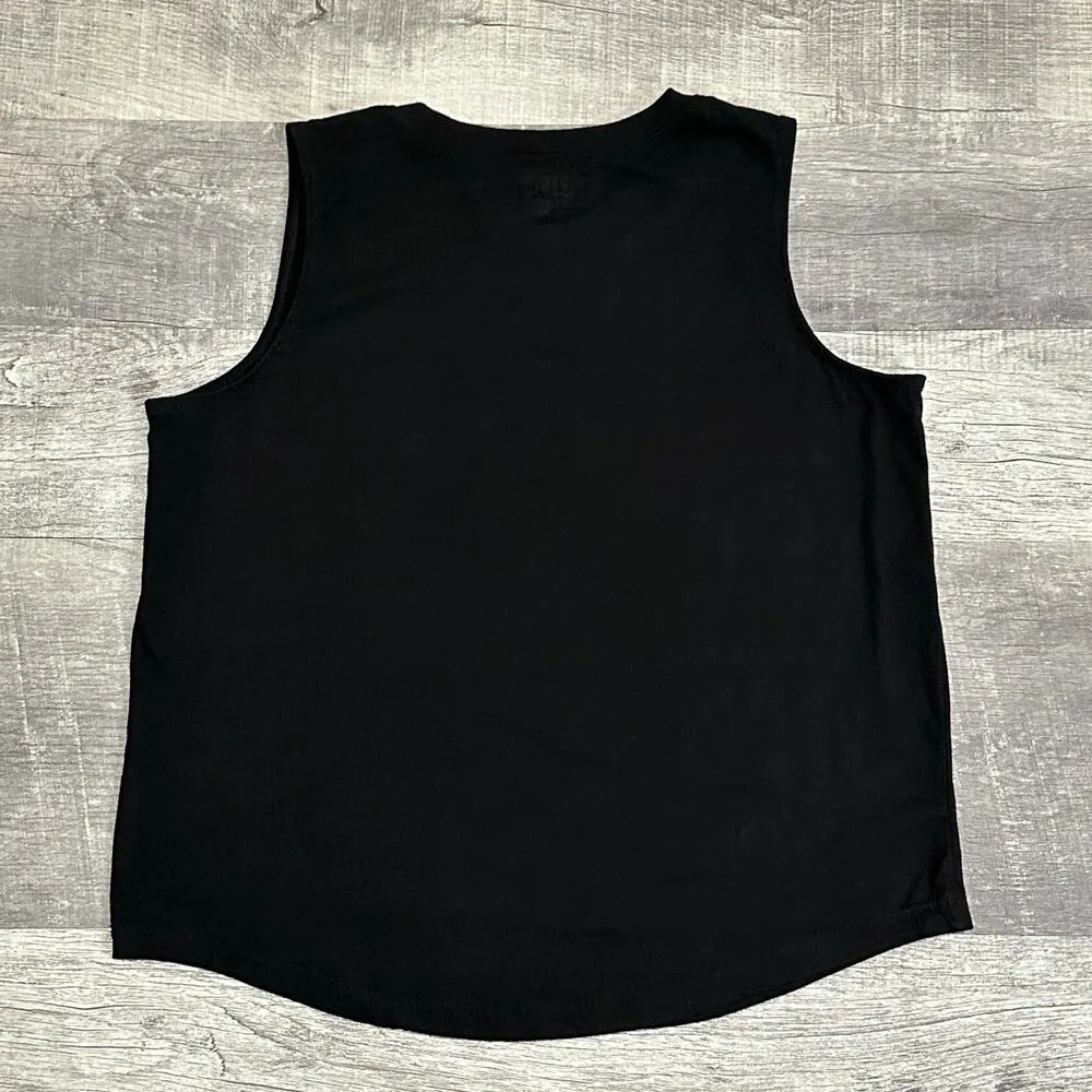 Blondie Sleeveless Ombré Graphic Black T Shirt Womens M Muscle Tank Band Tee Size M - Image 4