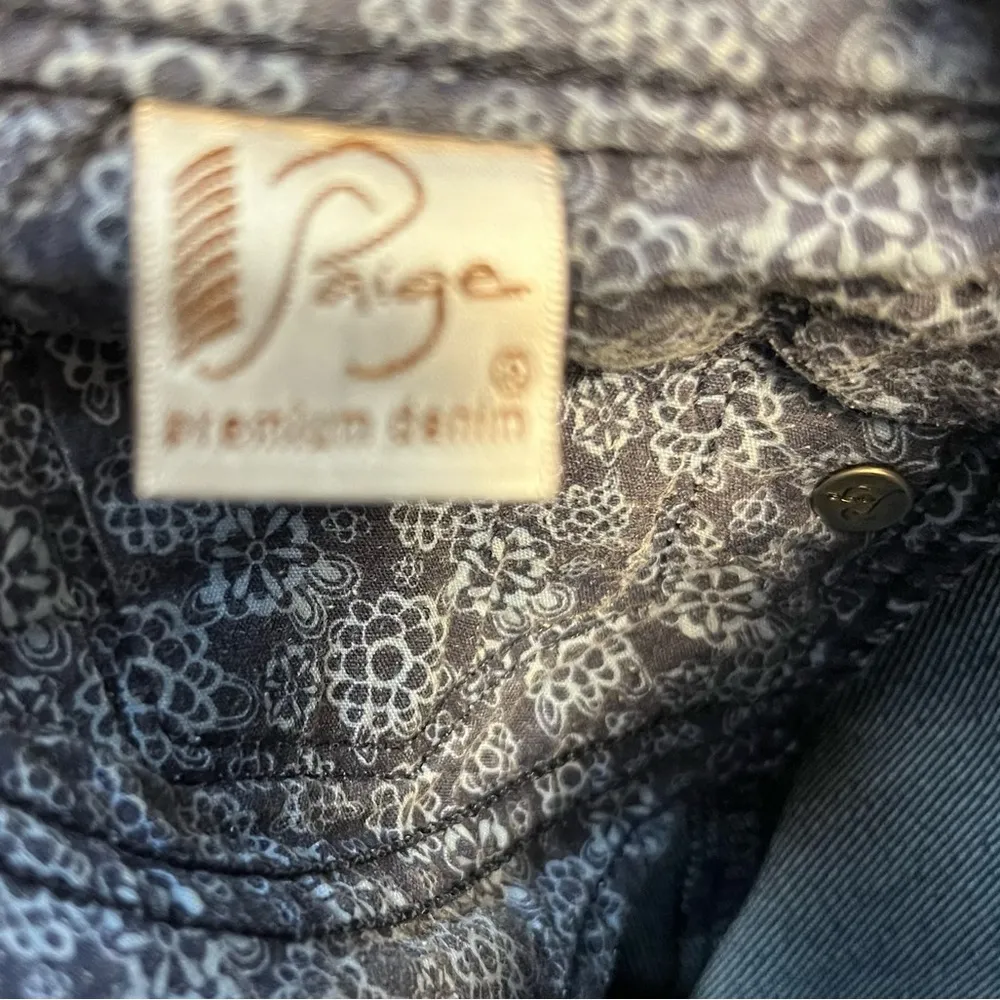 Paige Skyline Bootcut Denim Mid-Rise Medium Wash Jeans Sz 26 EUC - Image 12