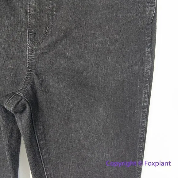 Madewell 10" High-Rise Skinny Jeans in black frost‎ wash, 26 - Image 9