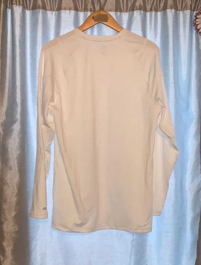 NWT DSG Womens L Compression Long Sleeve White Shirt Thermal Gym - Image 4