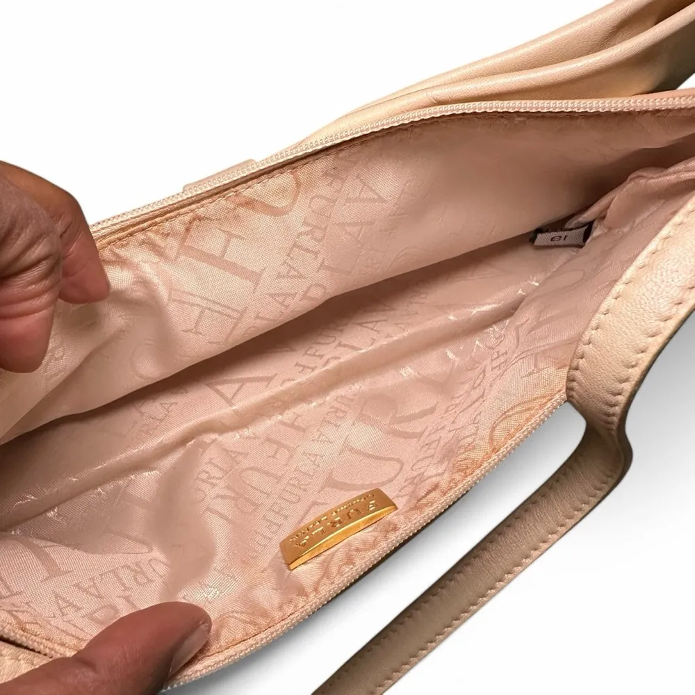 Furla  Cream Bow Accent Clutch Handbag - Image 3