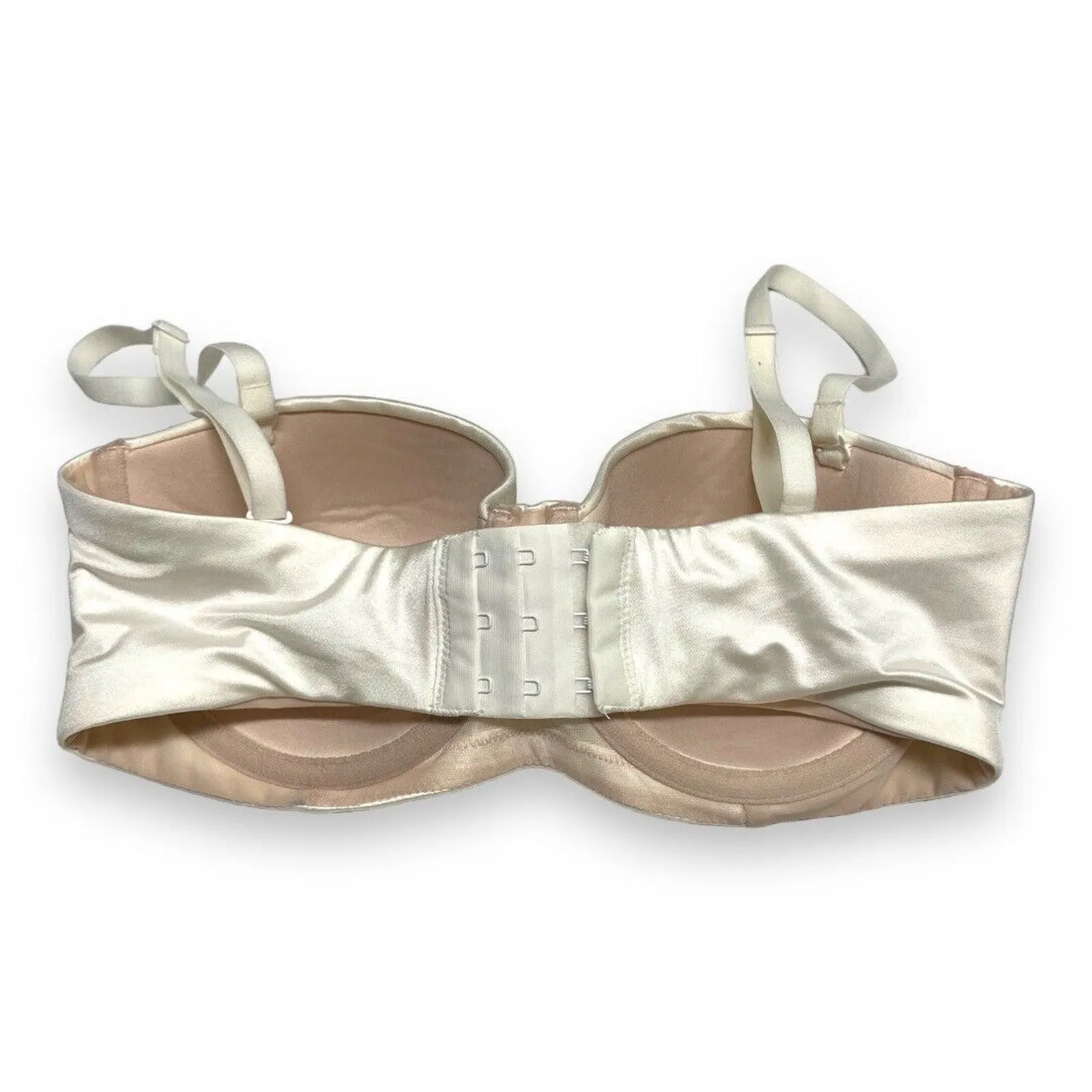 Auden Womens Bra Sz 32C‎ Lightly Lined Strapless Fresh White - Image 5
