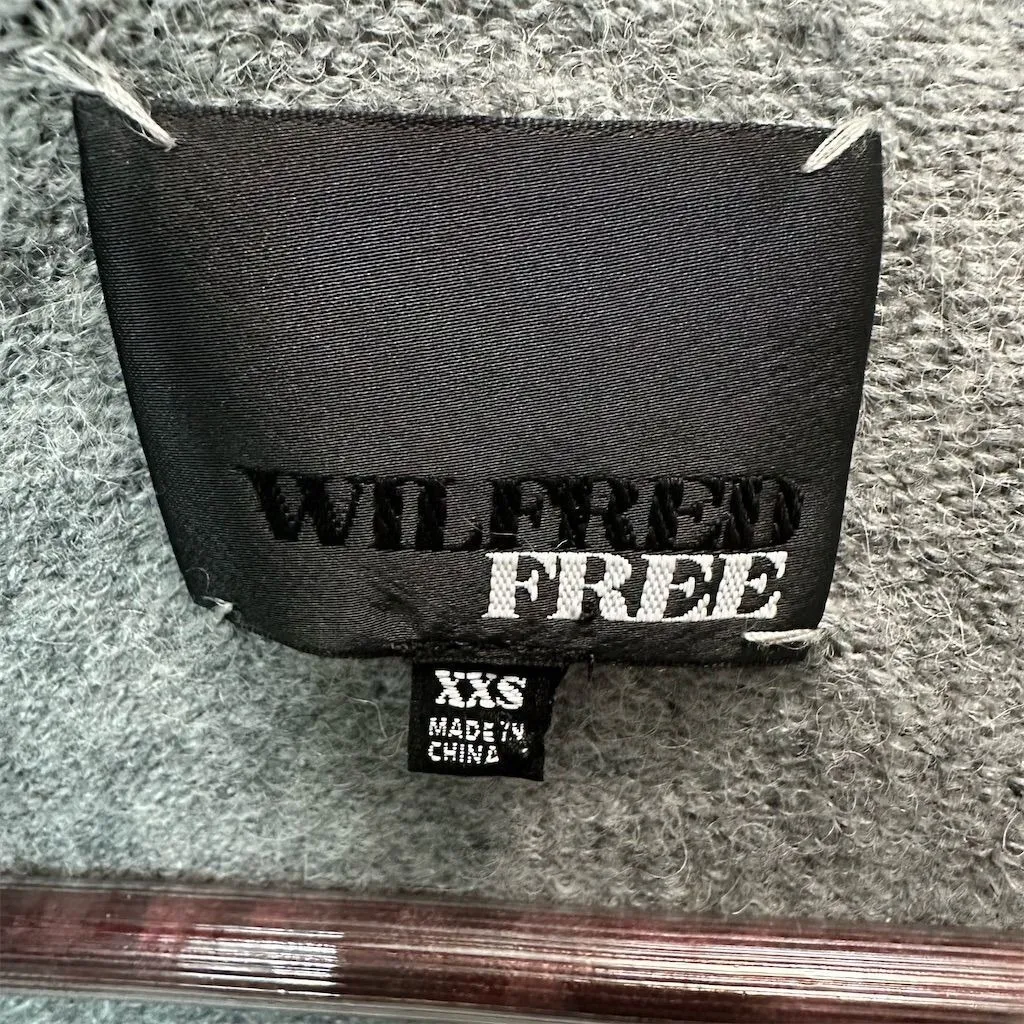 Wilfred Free Cardigan XXS Alpaca Wool Blend Gray Cozy Minimalist Softcore Scandi - Image 3
