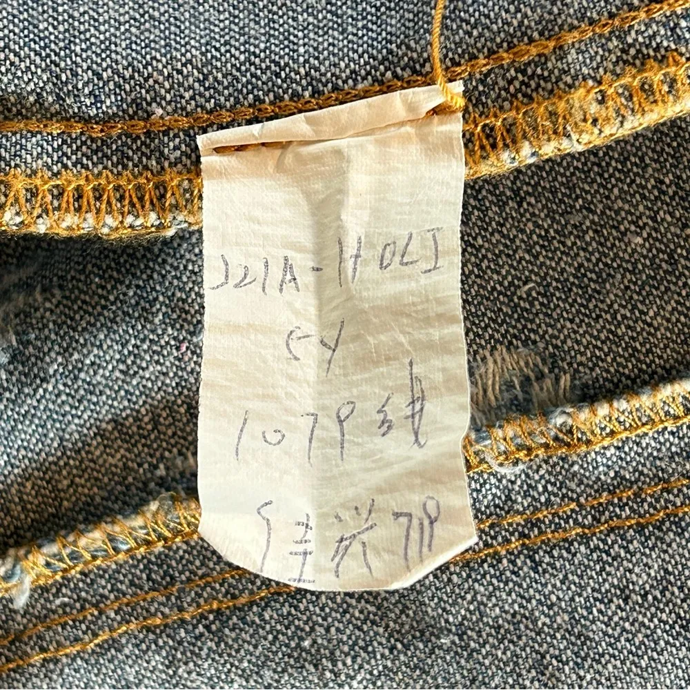 Denim Paint Splatter Jean Jacket Japanese Artist Streetwear Work of Art Small Blue - Image 8