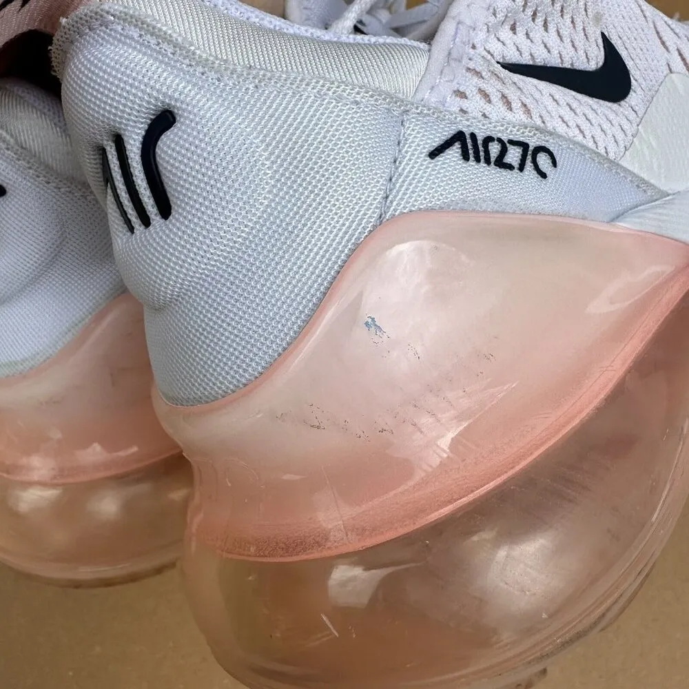 Nike Air Max 270 White Bleached Coral Pink Sneakers AH6789-110 Women’s Size 6.5 - Image 11