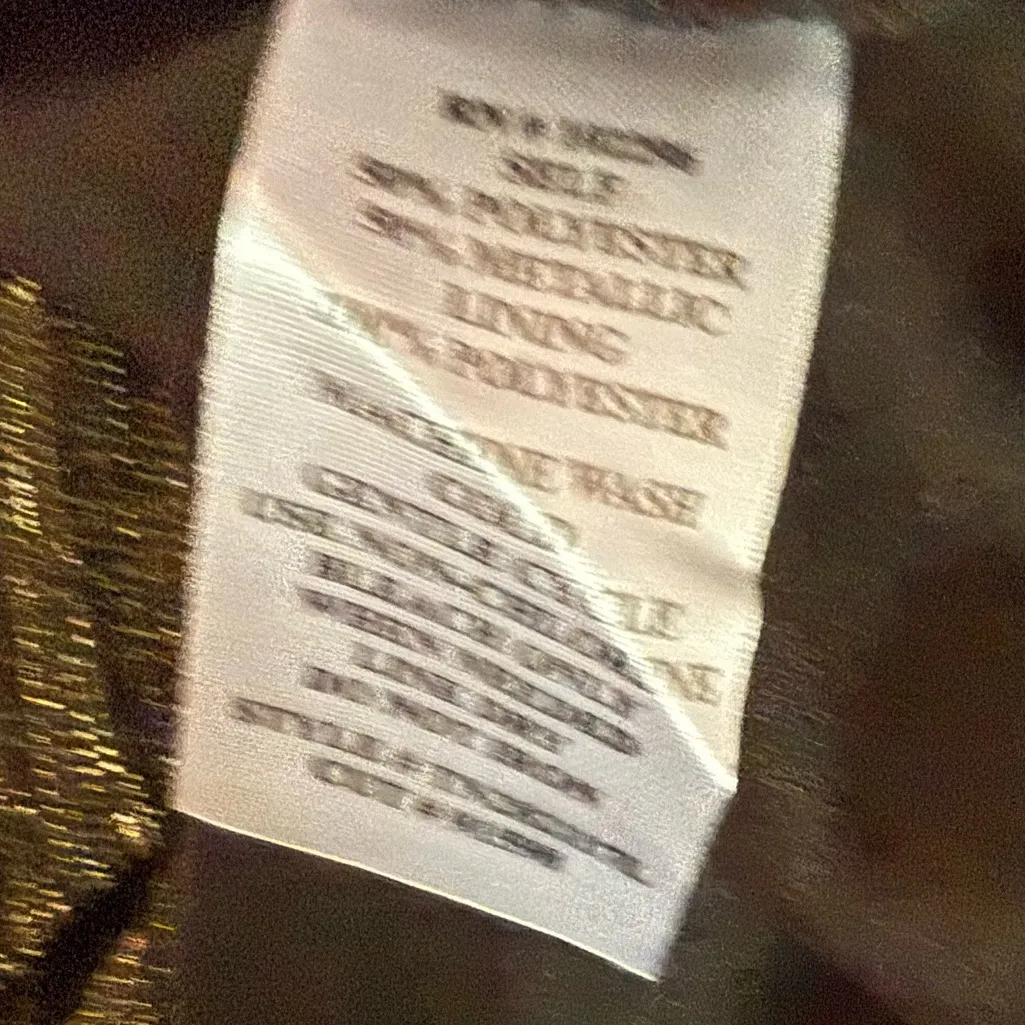 Connected Apparel Women's Twist-Front Sleeveless Gown Gold Metallic Sz 18W - Image 8