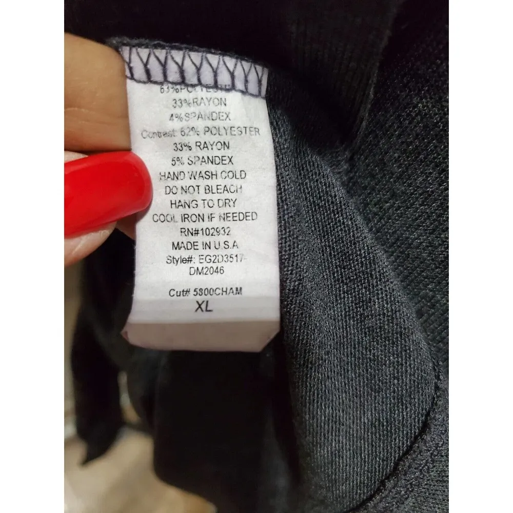 Fave Women Gray Long Sleeve Scoop Neck Knee Length Sweater Dress Size XL - Image 11