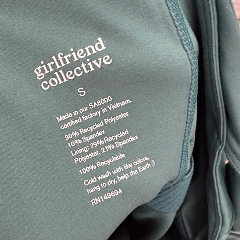 Girlfriend Collective Lola V-Neck Racerback Athletic Tennis Dress, Olympus Green - Image 13