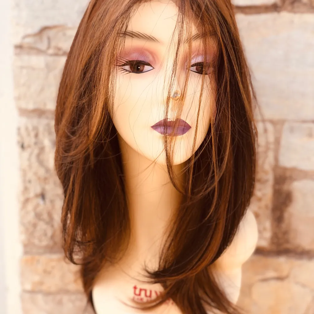 Fulllace Copper Ginger Brown Wig - Image 10