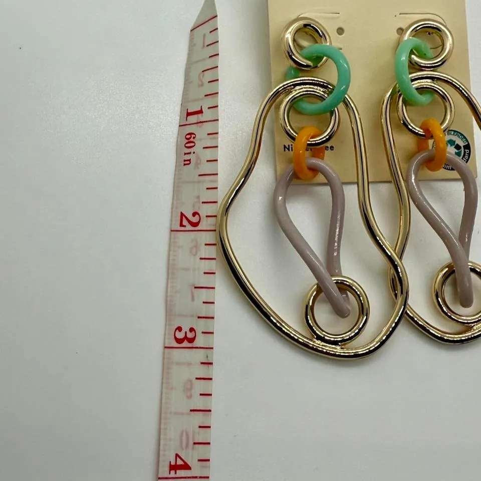 Nordstrom Open Edit Abstract Large Drop Earrings - Image 4