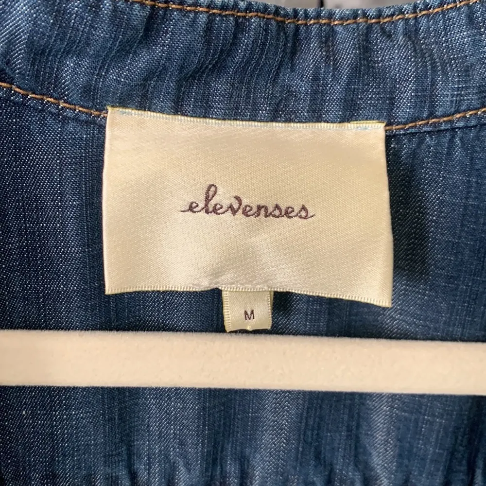 Anthropologie elevenses denim shirt - Image 2