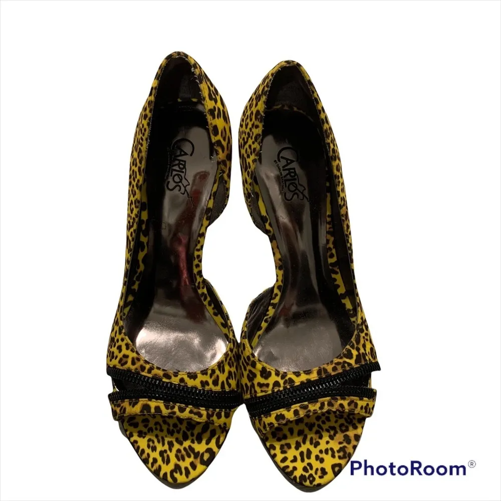 Carlos Santana  Tropicana Leopard Print Open Toe Pump - Image 4