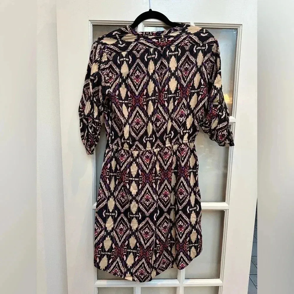 Anthropologie Holding Horses Mira Ikat Bohemian Aztec Southwestern Dress Size 4 - Image 4