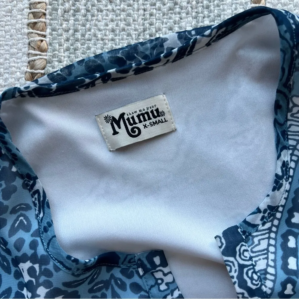 Show Me Your MuMu Perveen Paisley Printed Long Sleeves Tunic Dress Women’s XS - Image 9