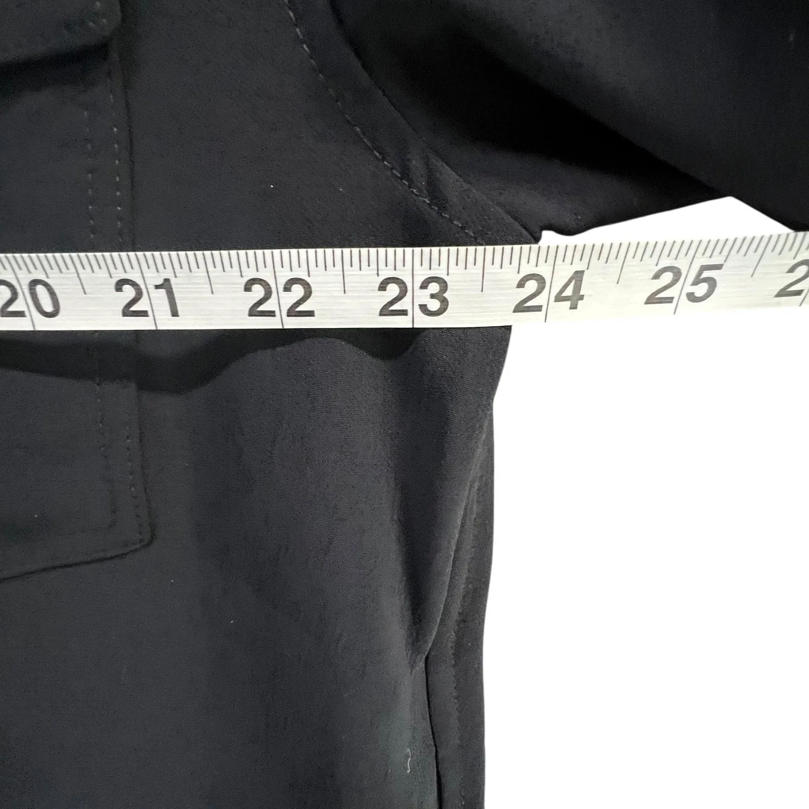 Aritzia Wilfred The Ganna Jacket Womens Large Black Shacket Button Front Pockets - Image 9