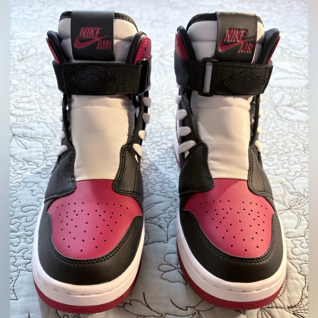 NWOB Air Jordan 1 Nova XX Bred Toe Women’s Sneakers Gym Red, Black & White~8.5💚 - Image 11