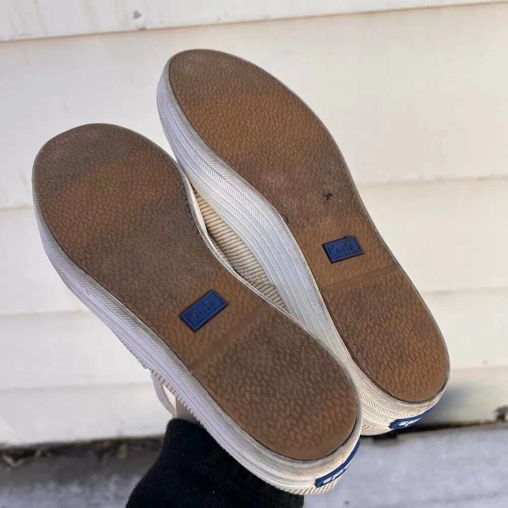 Keds platform gold triple metallic stripe sneakers Size 6 - Image 6