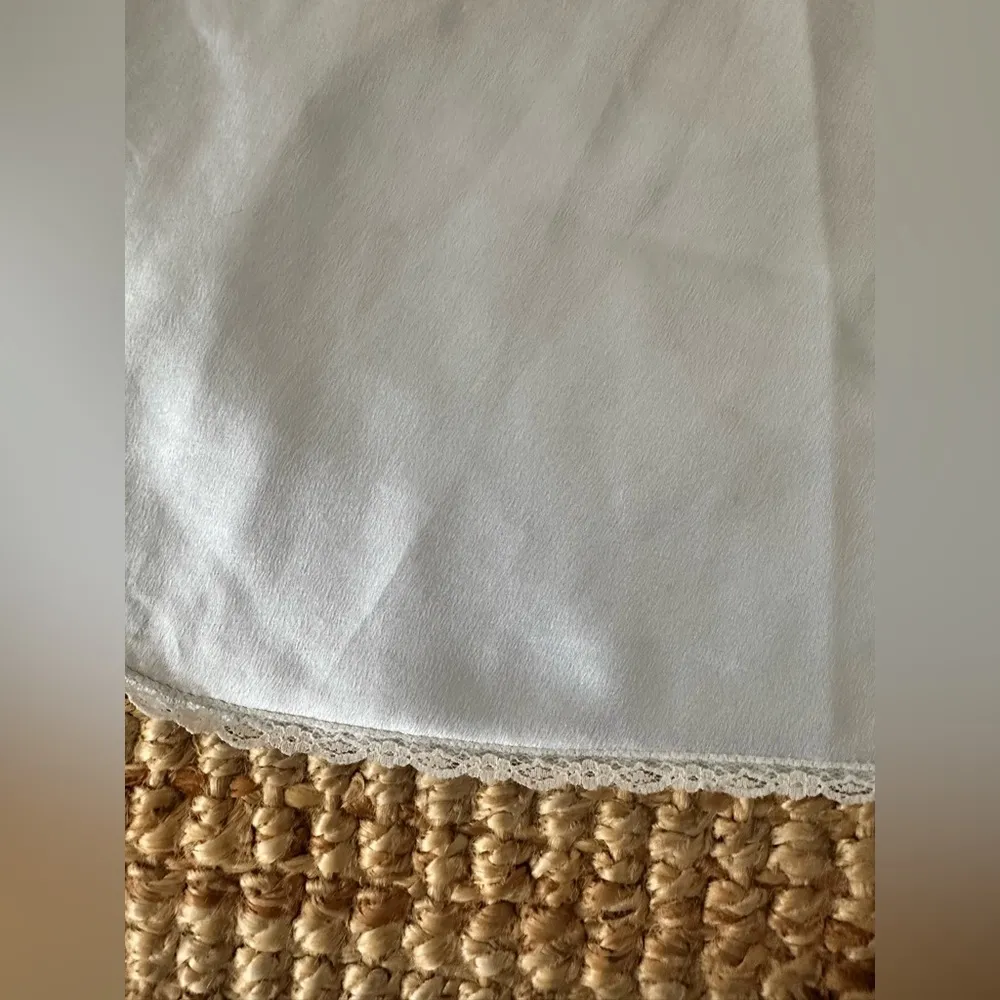 Vintage 80s 90s OSCAR de la RENTA shell pale blue sleep dress - Size S - Image 4