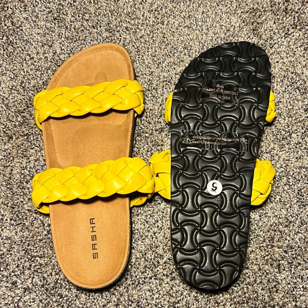 SASHA Yellow/mustard sandals. Berta all man - Image 2