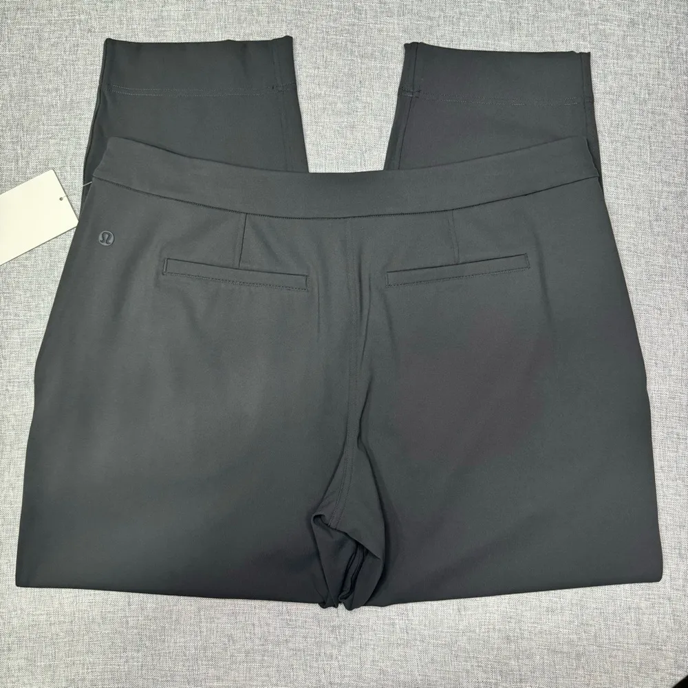 Lululemon Tapered Leg Mid Rise Pant Luxtreme Dress Pants Graphite Grey XL NWT - Image 8
