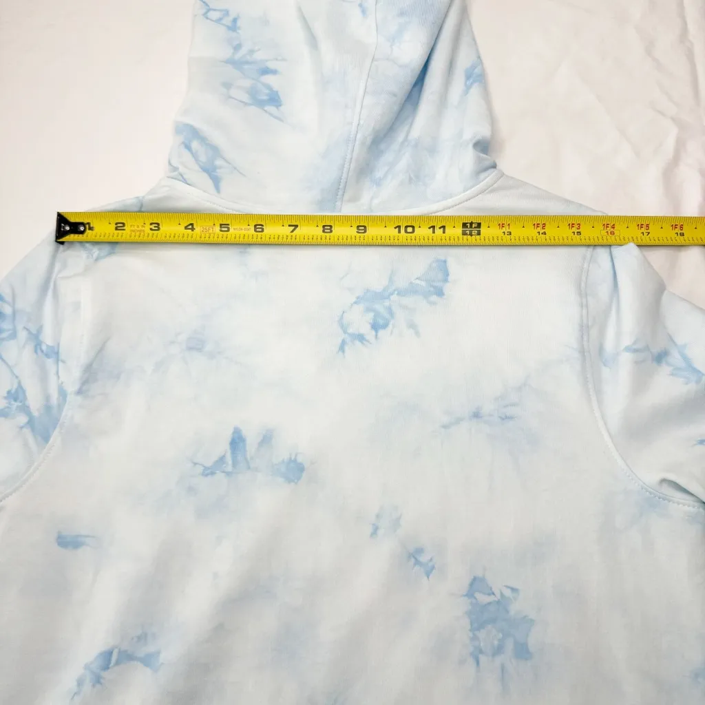 Quacker Factory Tie Dye Pullover Hoodie Sweatshirt Star Rhinestones Pockets - Image 8