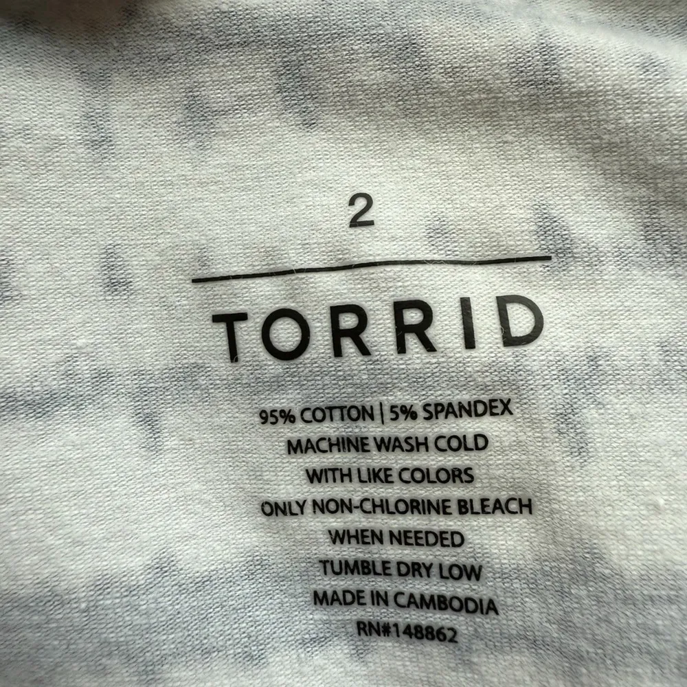 Torrid Size 2X Women’s Navy White Tie Dye Skirt Tube Pencil Bodycon NWT - Image 6