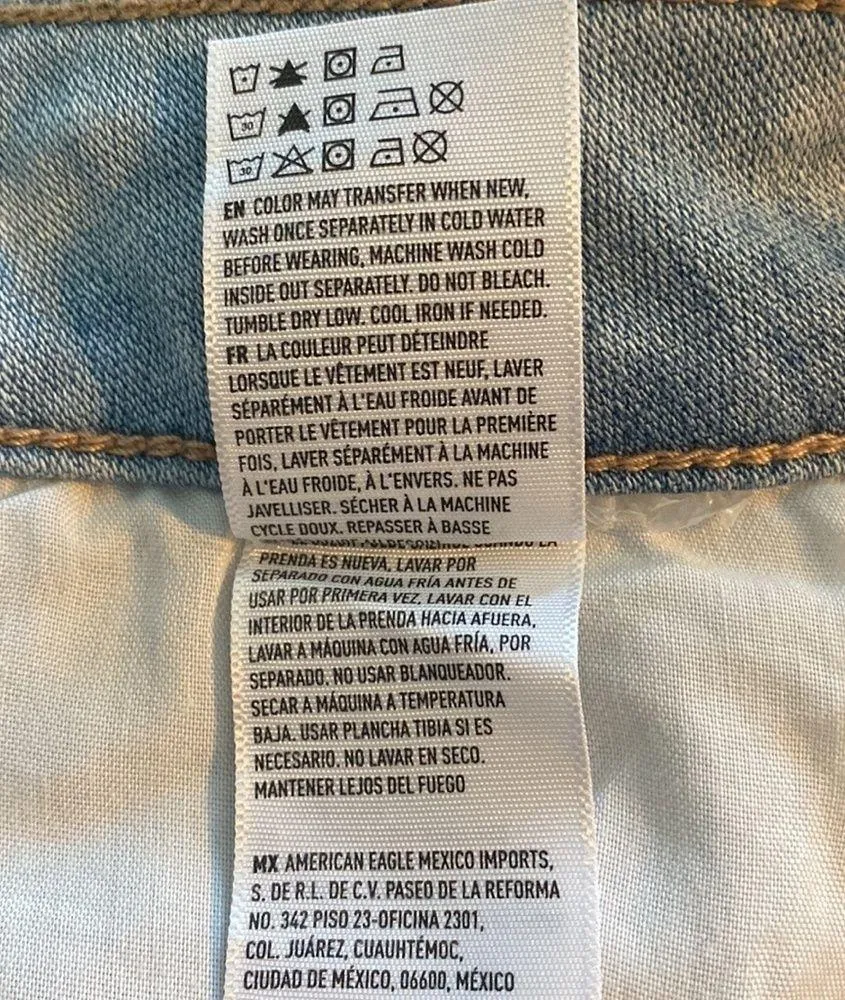 American Eagle NEW Size 00 Teen Ripped Short Super Stretch and Low Jegging Jean - Image 9