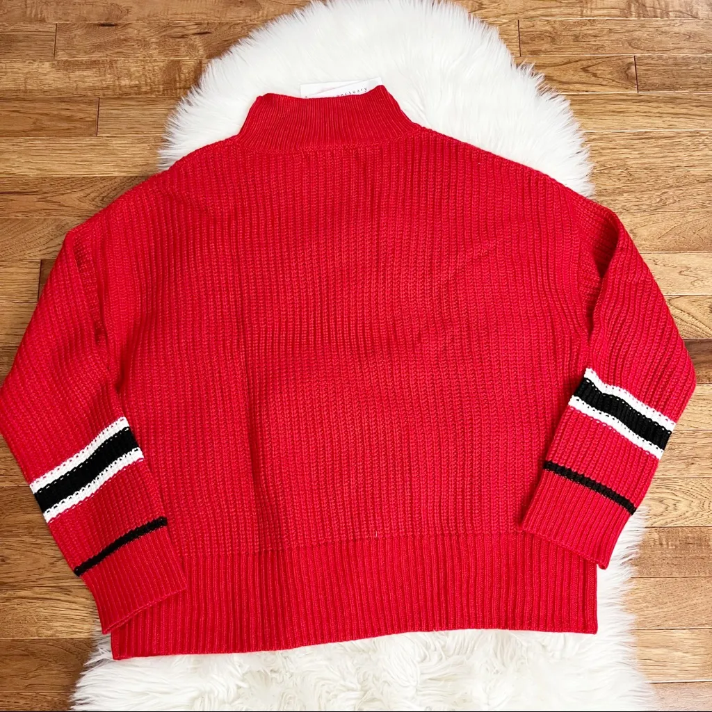 REVOLVE Sanctuary Red Speedway Striped Sweater - Image 4