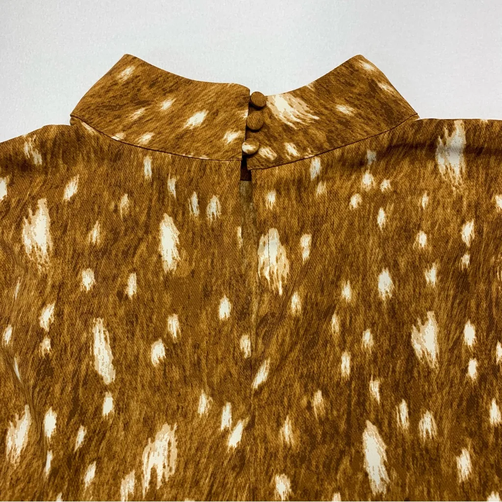Apt. 9  Brown and White Patterned Top - Image 12