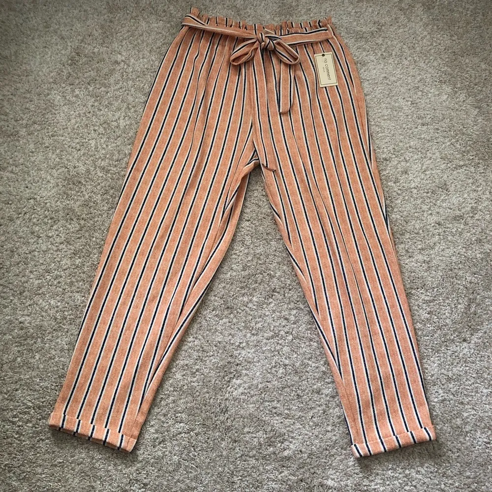New  NY.LA strip pleated waist elastic waist pants, size xl - Image 2