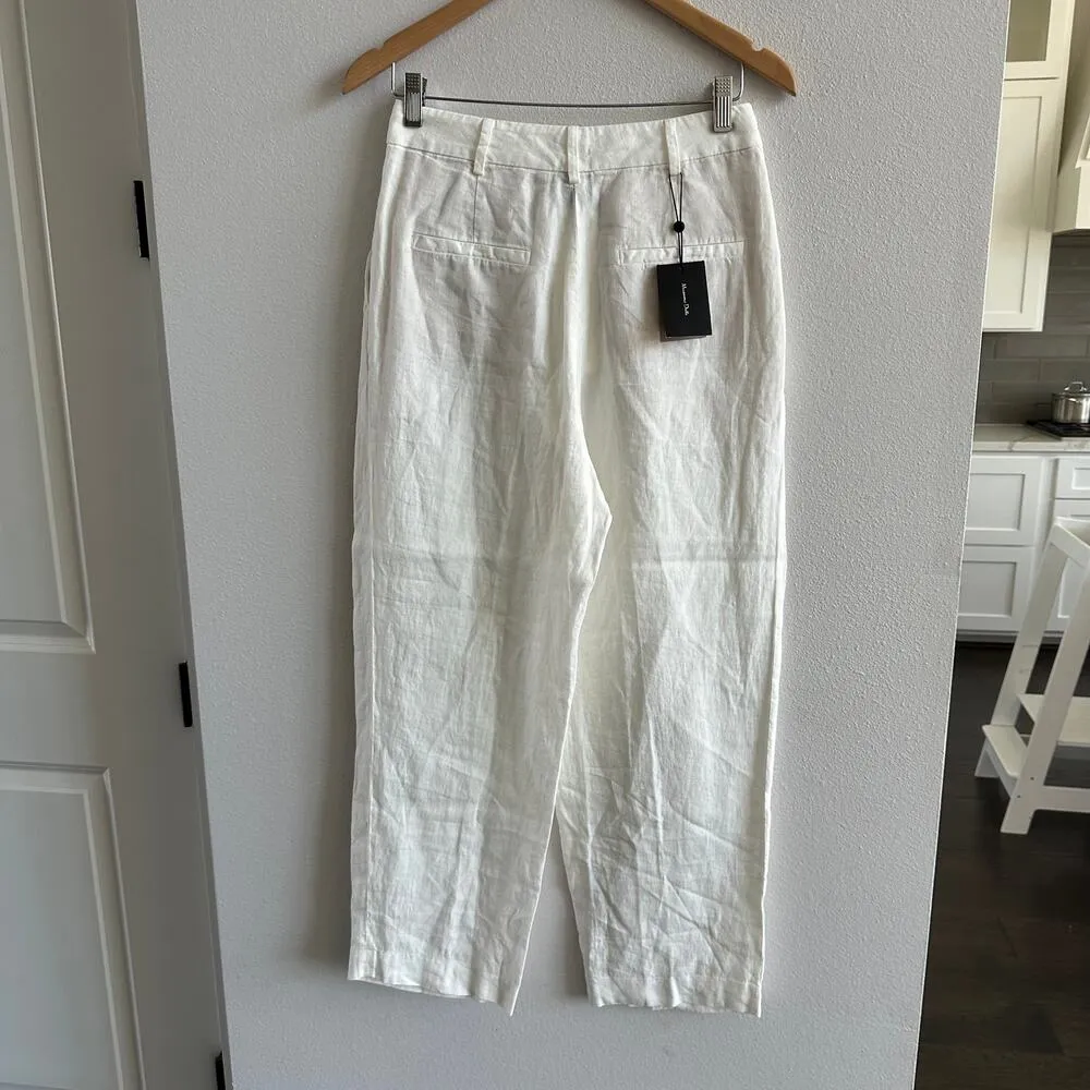 Massimo Dutti Linen Pants Size 4 - Image 6