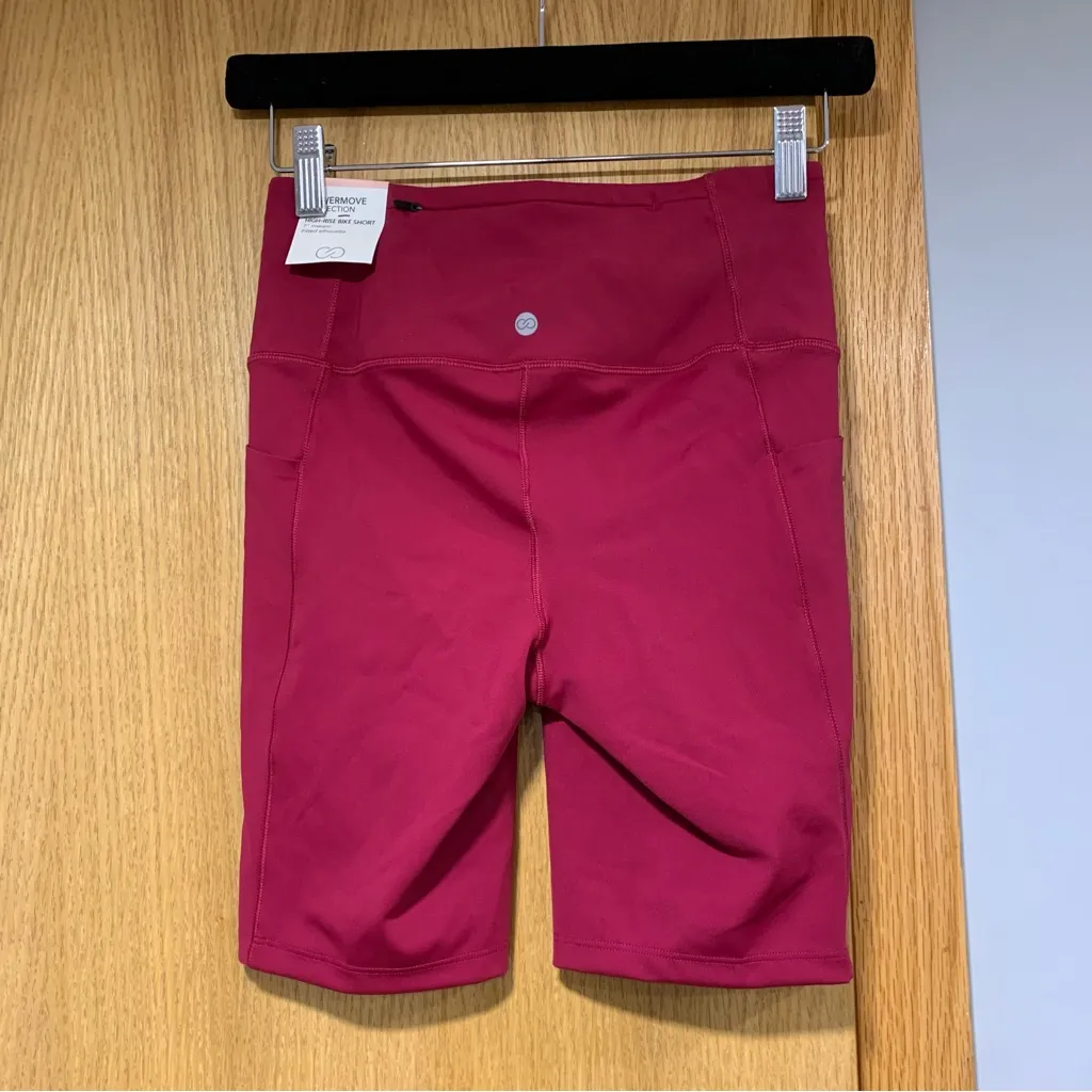 CALIA by Carrie Underwood Women's Red Powermove Collection Bike Shorts - Image 2