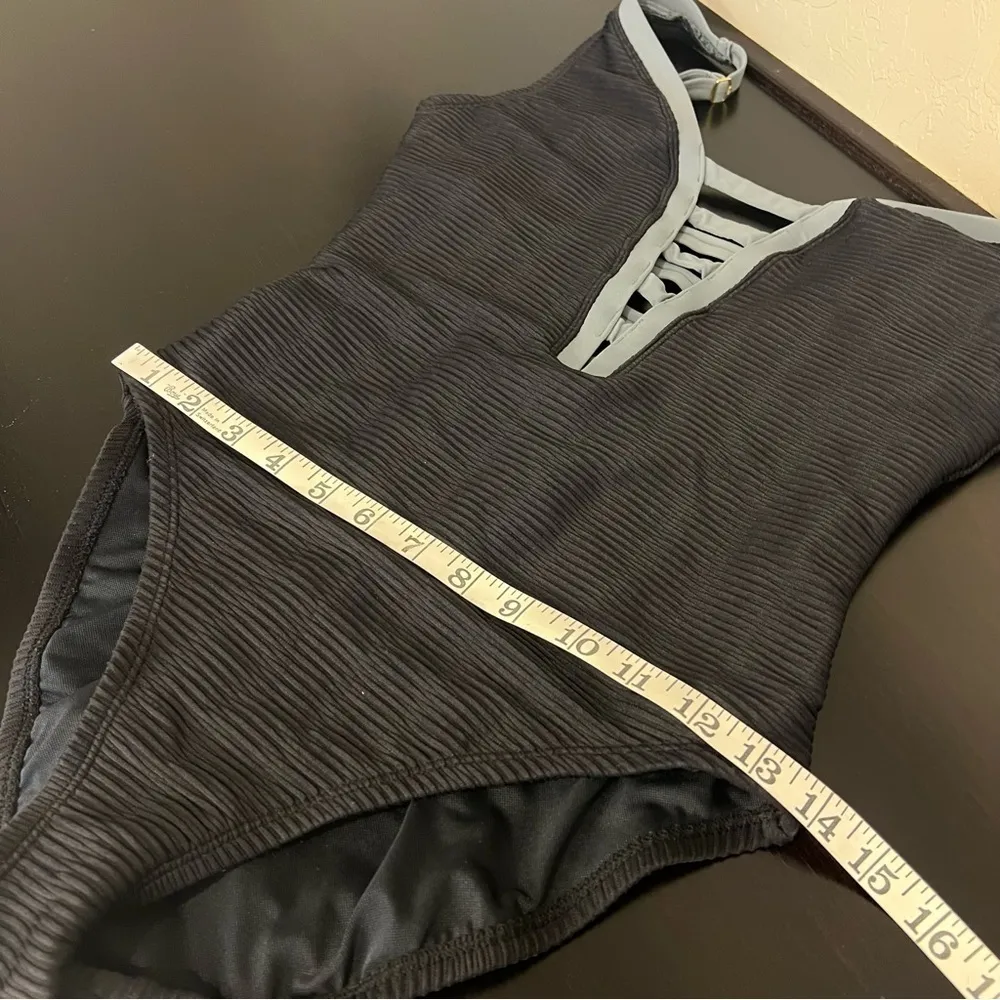 Bleu Rod Beattie one piece swimsuit,black and grey, adjustable straps,soft cup - Image 11