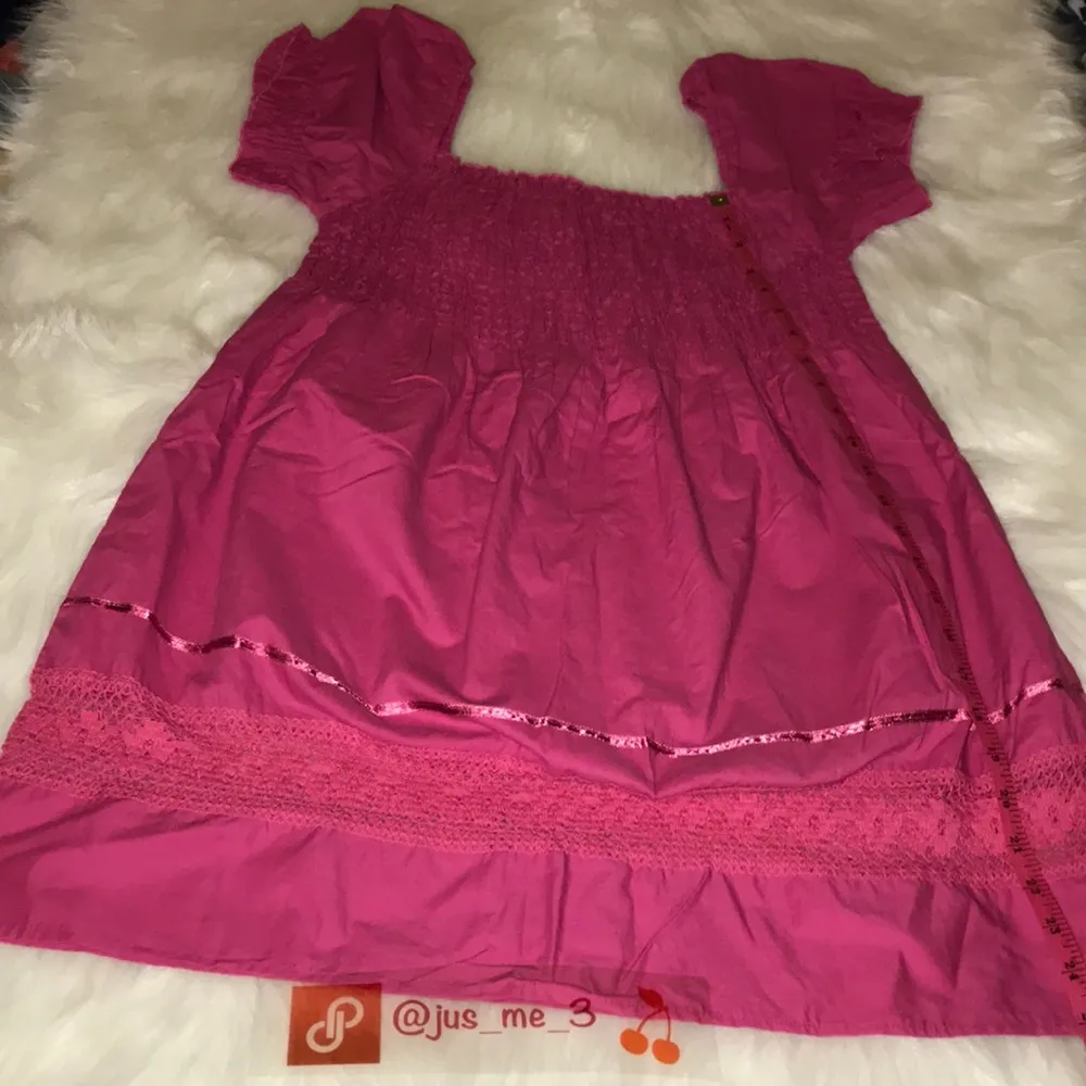 Rue 21 Pink Baby Doll Top Medium May fit like JUNIORS DUE TO BRAND 🆕 - Image 4