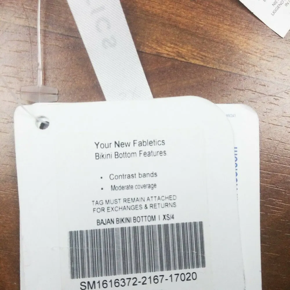 Fabletics Bajan Bikini Bottom Red White Blue SZ XS - Image 7