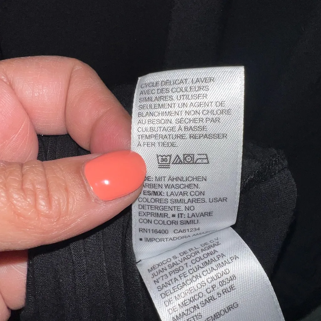 Daily Ritual‎ Black Midi Dress Size L - Image 5