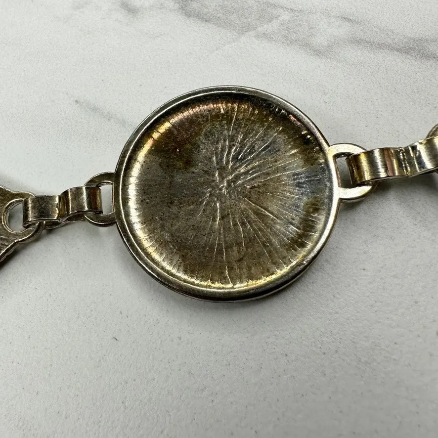 Chunky Studded Silver Tone Chain Belt Medium/Large (M/L) Adjustable ✨ - Image 3