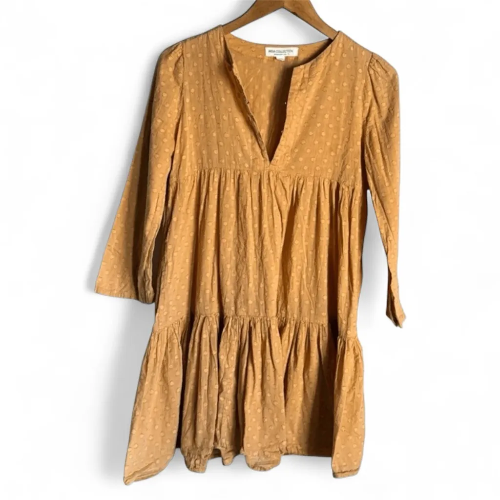 Emerson Fry Layla Dress Size M Honey organic cotton Yellow Size M - Image 8