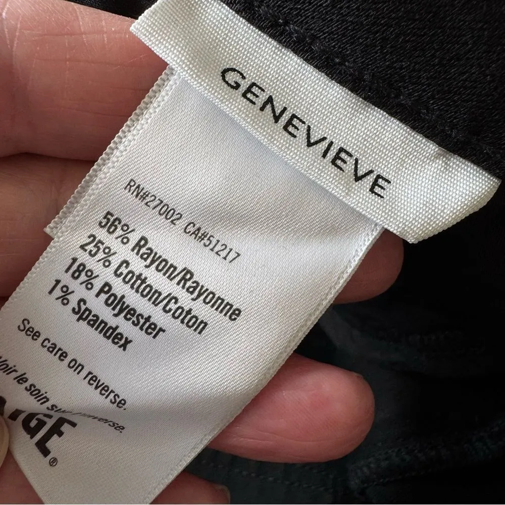 NWT Paige Genevieve Black Fog Luxe Coating Flare Pants Size 28 - Image 16