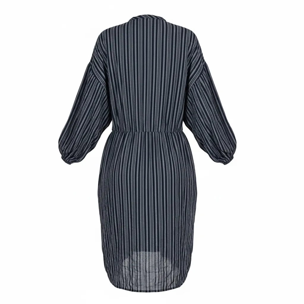 CHRISTY DAWN x MADEWELL Bonnie Mini Dress, Indigo Blue Stripes, Medium - Image 13